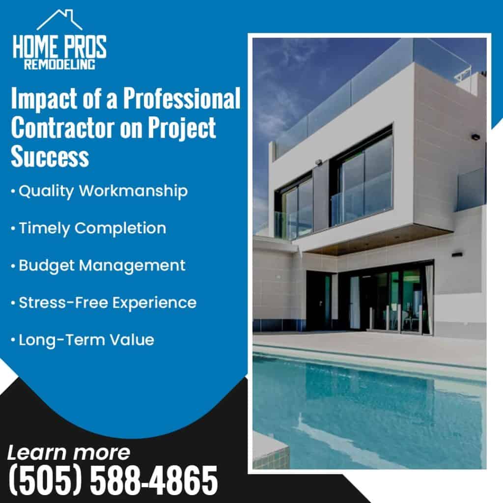 impact of a professional contractor on project success