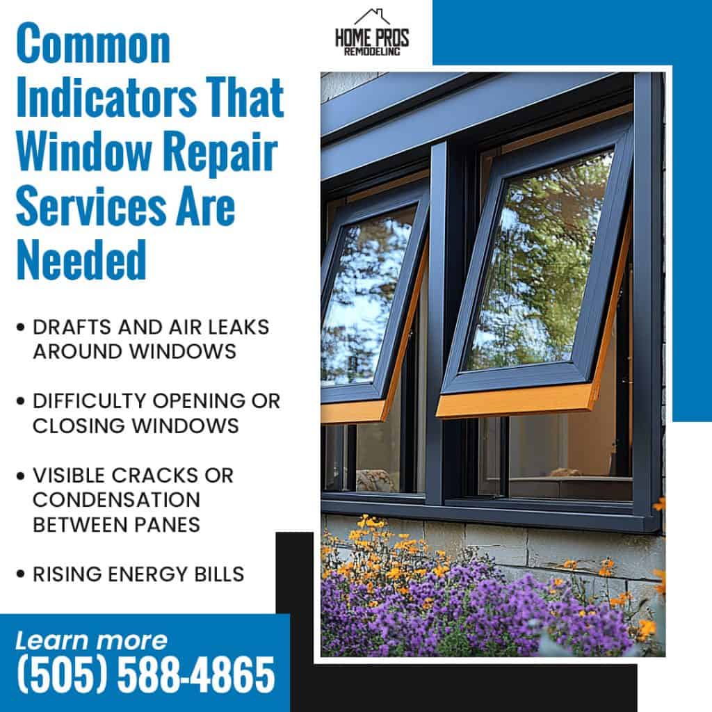 common indicators that window repair services are need