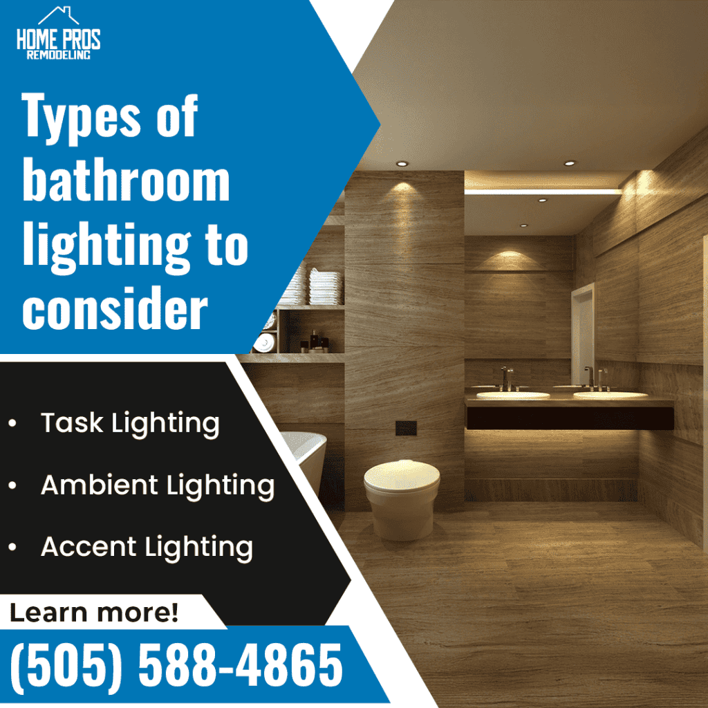 types of bathroom lighting to consider