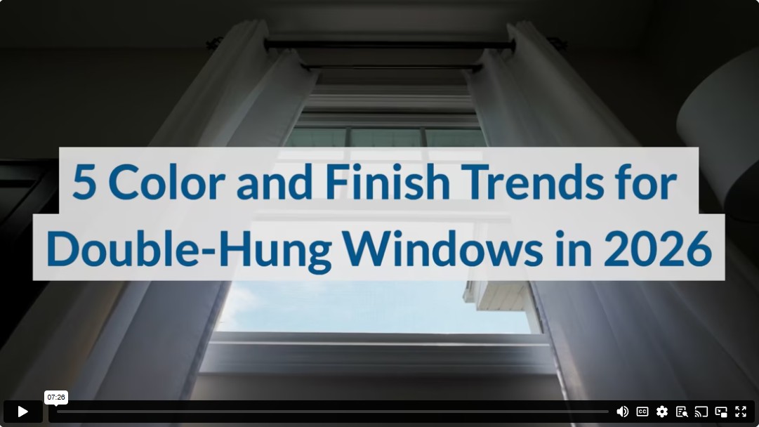 5 Color and Finish Trends for Double-Hung Windows in 2026